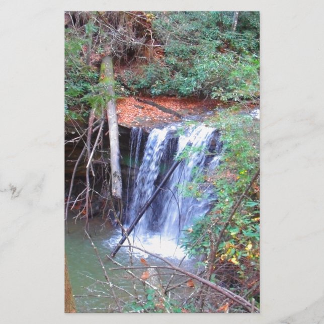 Wanderweg Wasserfall: Briefpapier (Vorderseite)