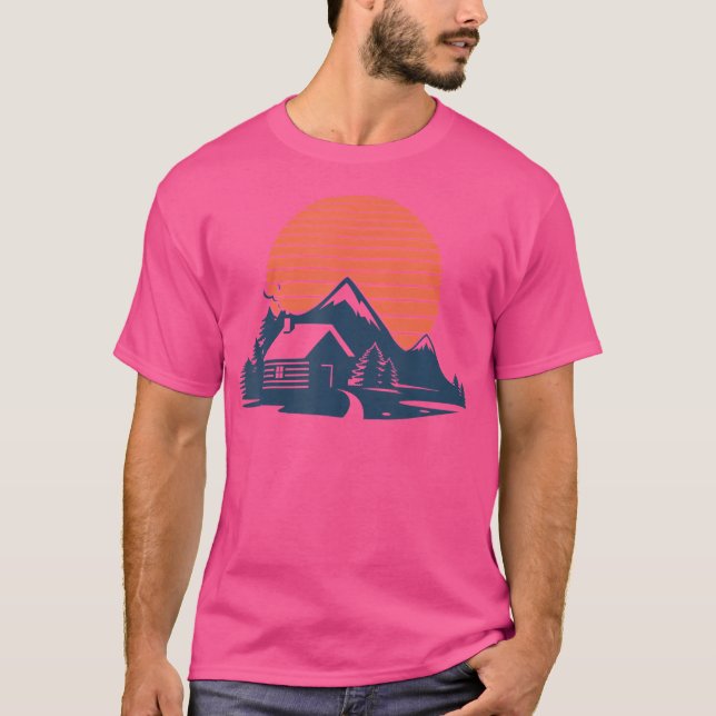 Wanderwege Berge Bergsee-Zauber Vinta T-Shirt (Vorderseite)