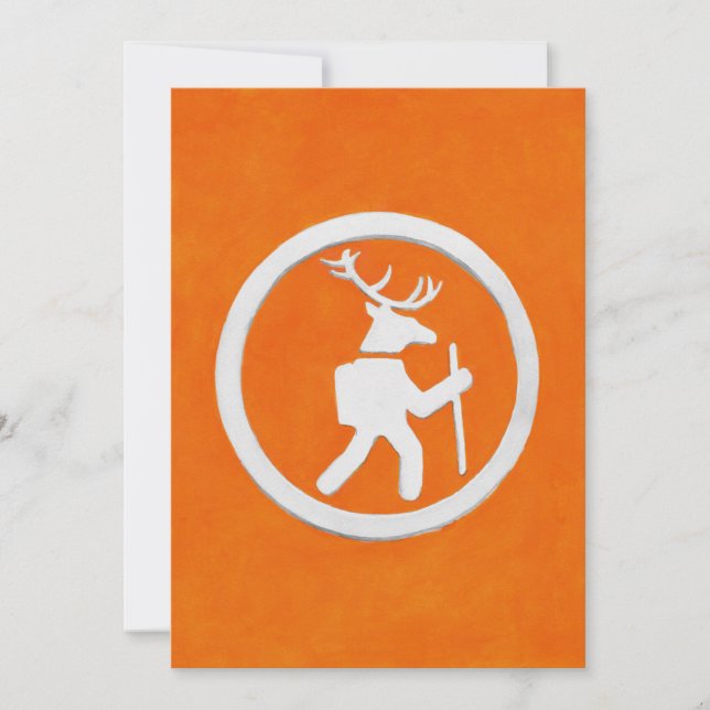 Wanderwegmarkierung Einladung (Vorderseite)