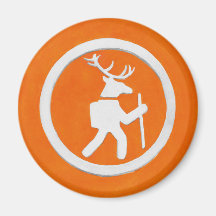 Wanderwegmarkierung für Hirsche