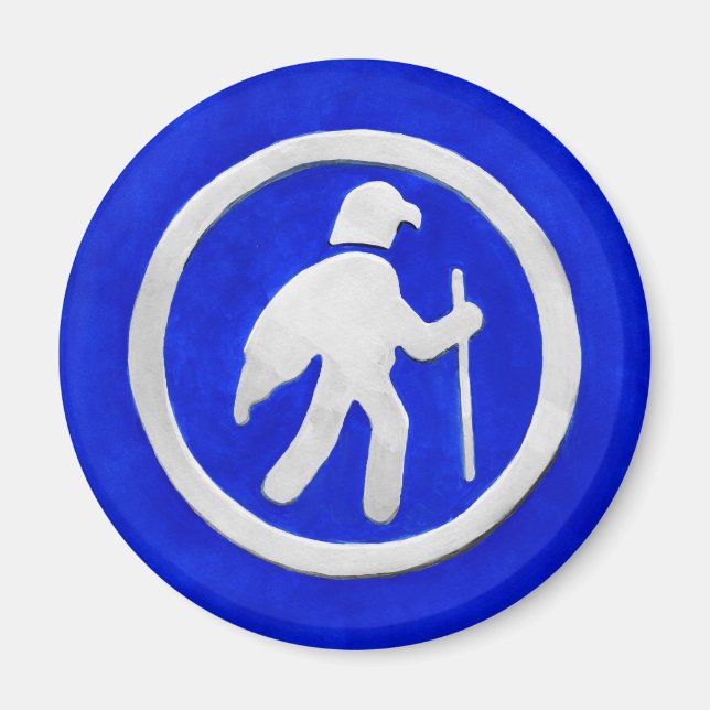 Wanderwegmarkierung mit Habicht Magnet (Vorne)