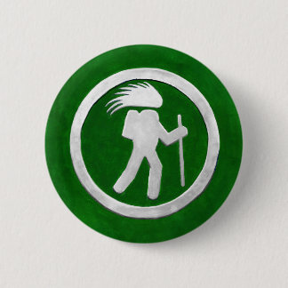 Wanderwegweiser für Stachelschweine Button