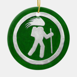 Wanderwegweiser für Stachelschweine Keramik Ornament