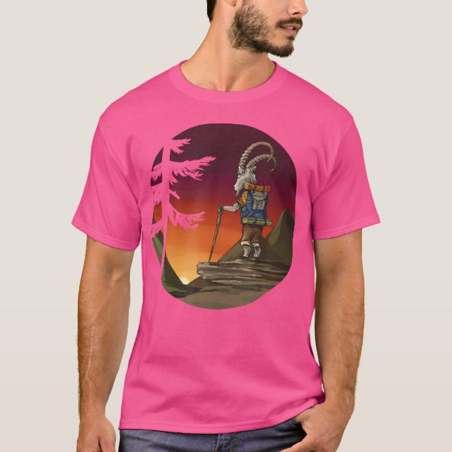 Wanderziege T-Shirt (Vorderseite)