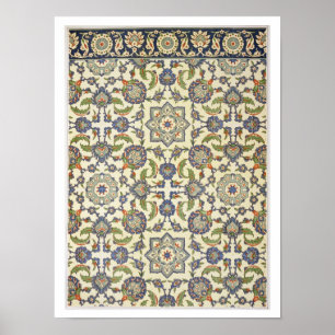 Wandfliesen von Qasr Rodouan, von "Arab Art as See Poster