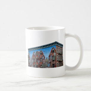Wandgemälde auf Gebäude auf spanisch Harlem Tasse
