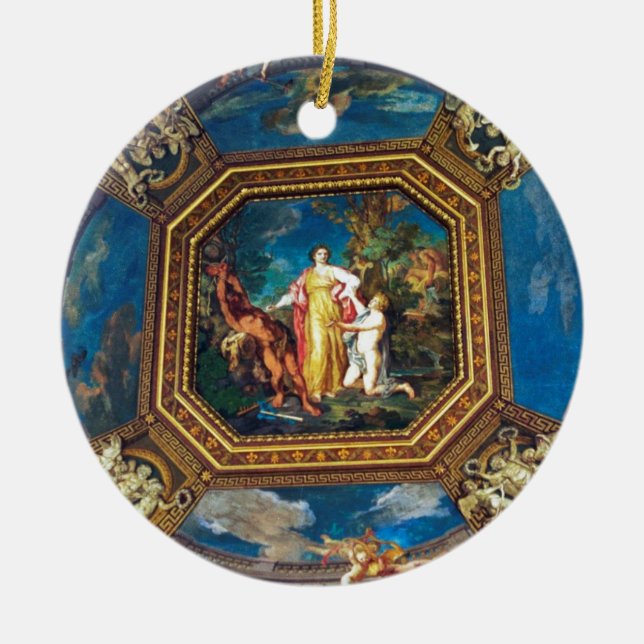 Wandgemälde im Vatikan-Museum Keramikornament (Vorne)