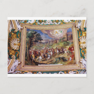 Wandgemälde im Vatikan-Museum Postkarte