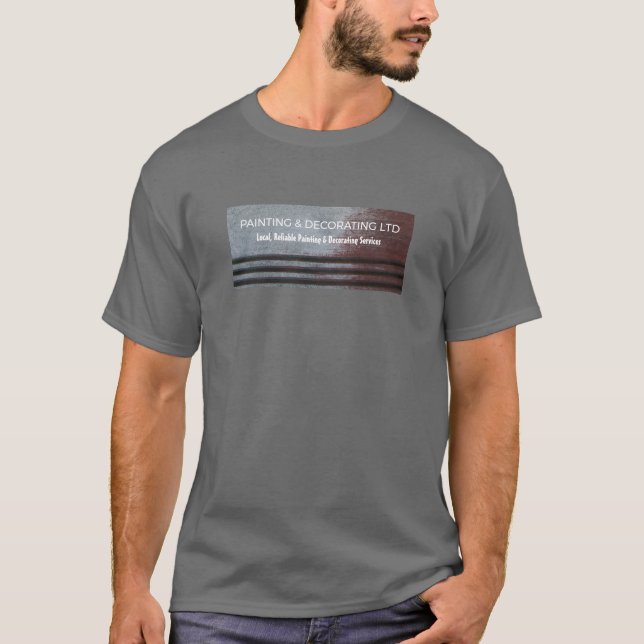 Wandgemälde, Malerei und Dekoratorwerbung T-Shirt (Vorderseite)