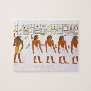 Wandgemälde von den Gräbern der Könige bei Theb Puzzle