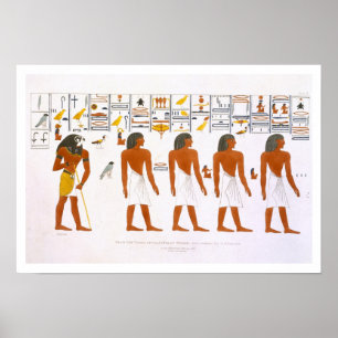 Wandgemälde von den Gräbern der Könige bei Thebes, Poster