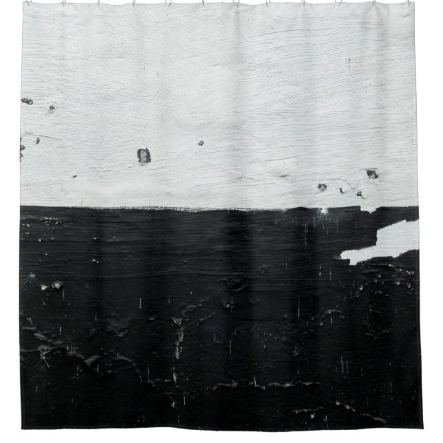Wandgrunge mit schmutziger Textur Duschvorhang (Vorderseite)