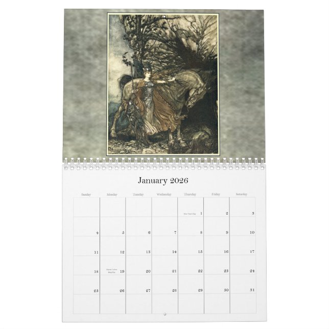 Wandkalender Arthurs Rackham 2011 (Jan 2026)