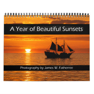 Wandkalender 'Sunsets' von J. Fatherree