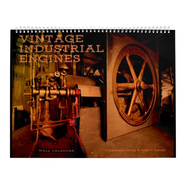 Wandkalender-Vintage industrielle Motoren Kalender (Titelbild)