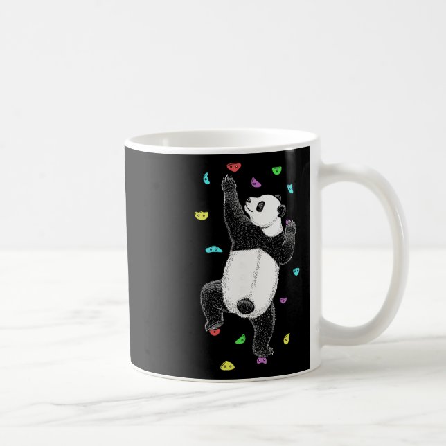 Wandklebender Indoor-Felsenkletterer Panda-Bär Lus Kaffeetasse (Rechts)