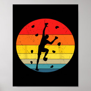 Wandkletter Bouldering Indoor Kletterer Climbergoo Poster