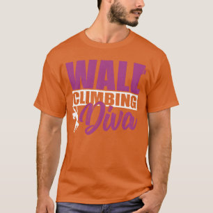 Wandkletterdiva Inr Felsenkletterer lustig T-Shirt