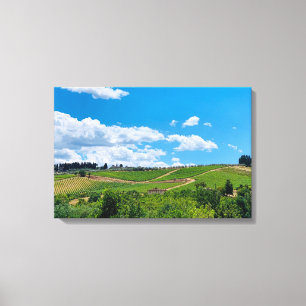 Wandkunst auf Canva - Toskana-Landschaft Leinwanddruck