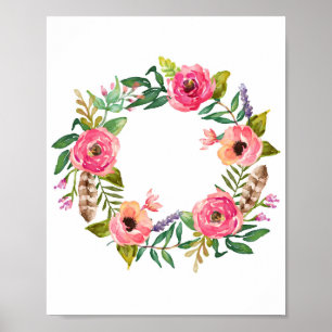 Wandkunst für das Kinderzimmer eines Babymädchens, Poster