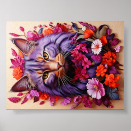 Wandkunst für Katzenliebhaber Poster