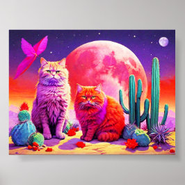 Wandkunst für Katzenliebhaber Poster