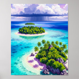 Wandkunst. Kleine Inseln Poster