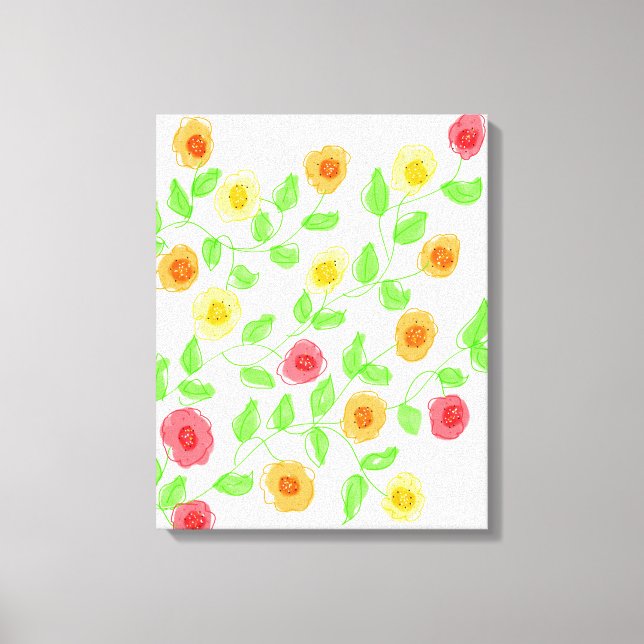 Wandkunst mit Reds und Orange Leinwanddruck (Vorderseite)