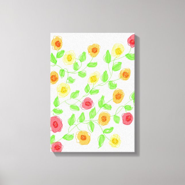 Wandkunst mit Reds und Orange Leinwanddruck (Vorderseite)