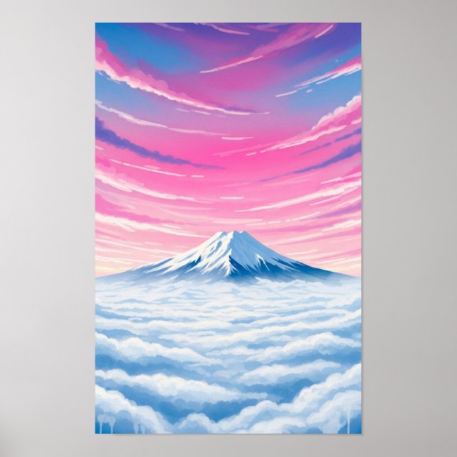 Wandkunst. Über den Wolken Poster (Vorne)
