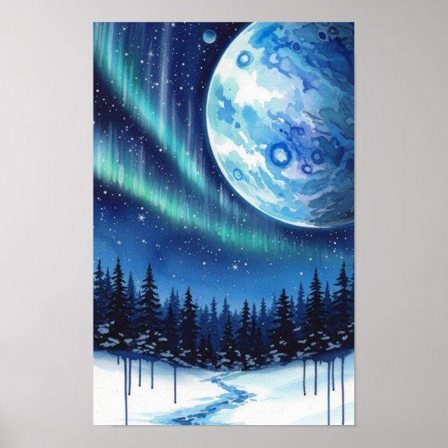 Wandkunst. Winterfantasie Poster (Vorne)