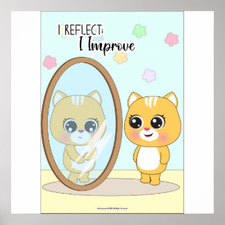 Wandkunst zur Verbesserung durch Reflektion Poster