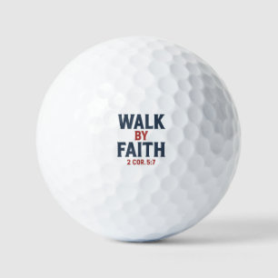 Wandle im Glauben 2 Kor 5,7 Golfball