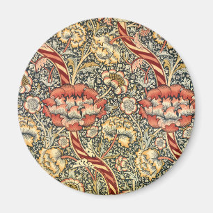 Wandle von William Morris, Vintag Textile Fine Art Magnet