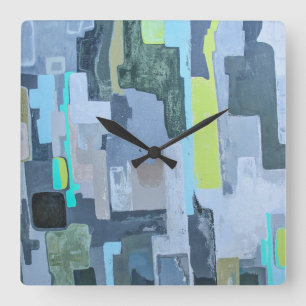 Wandleuchte Quadratische Wanduhr