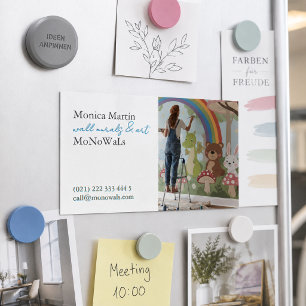 Wandmaler magnetische visitenkarte