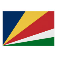Wandplakat mit Seychelles Colors Design