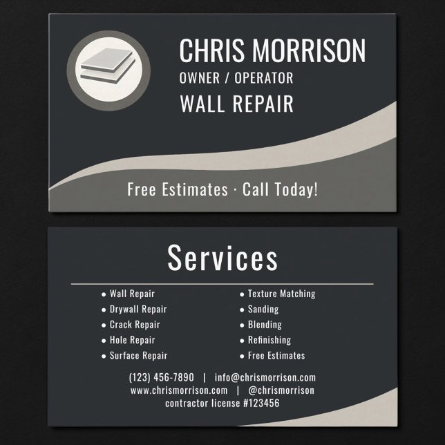 Wandreparatur-Profi Visitenkarte (Von Creator hochgeladen)