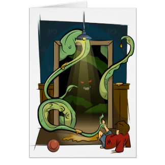 Wandschrank-Monster-Illustration durch tägliches