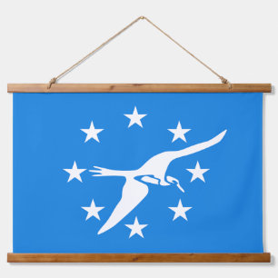 Wandtapestry mit Fahne von Corpus Christi, USA. Wandteppich Mit Holzrahmen