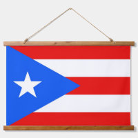 Wandtapestry mit Flagge von Puerto Rico, USA.