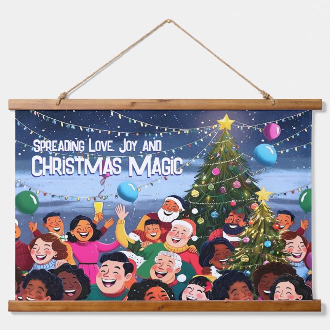 Wandtapeten Wandteppich Mit Holzrahmen (Vorne)