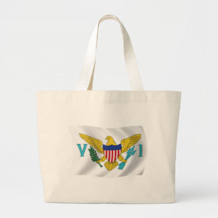 Wandtasche mit Flagge der Amerikanischen Jungferni Jumbo Stoffbeutel