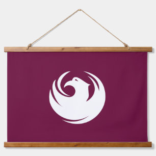 Wandteppich mit Flagge von Phoenix, Arizona Holzrahmen