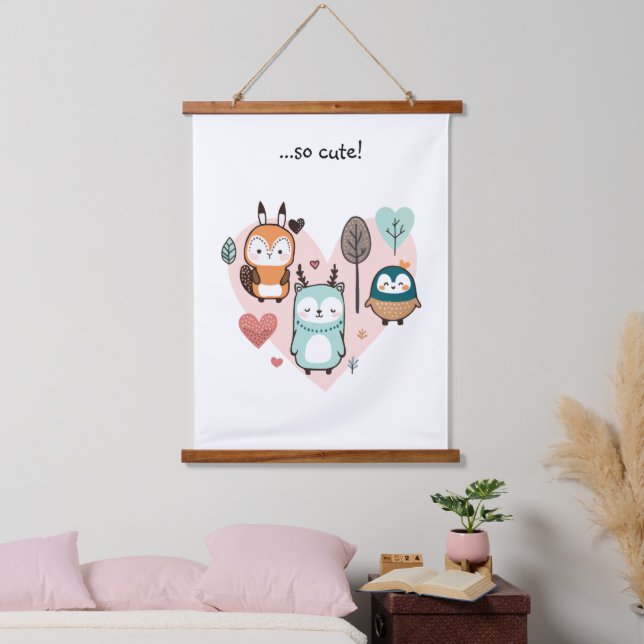 Wandteppich mit Holzrahmen. Holzrahmen (Schlafzimmer)