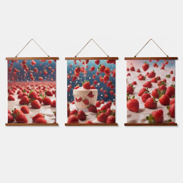 Wandteppiche aus Holz (Dreifach)