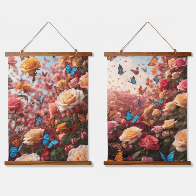 Wandteppiche aus Holz (Doppelt)