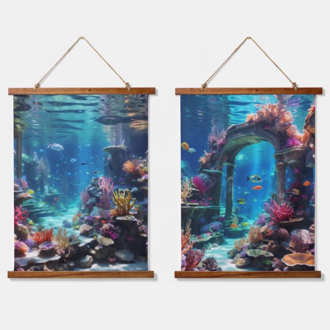 Wandteppiche aus Holz (Doppelt)