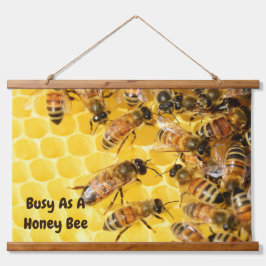 Wandteppiche aus Holz als Honigbiene