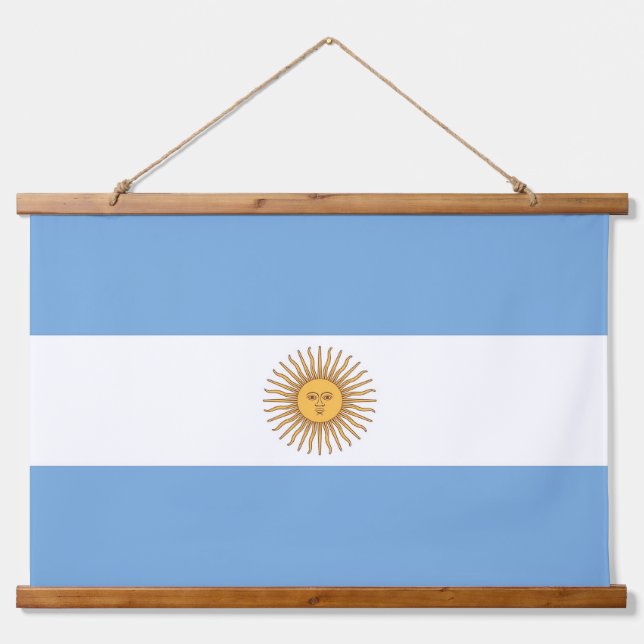 Wandteppiche mit argentinischer Flagge (Vorne)